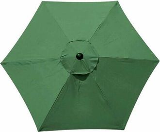 OEM Housse Parasol - Polyester Double Couche - R&eacute;sistant Uv Imperm&eacute;able - Pour Parasol Jardin 2 M 6 Baleines - Vert Fonc&eacute;