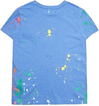 Polo Ralph Lauren Paint Boy Bear Graphic T-Shirt - Blue