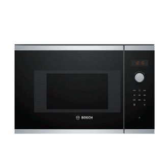 Bosch Microondas. 38 Cm. 800 W. Funci&oacute;n De Autolimpieza. Pantalla Roja. Acero Inoxidable. - Bfl523ms0 - Bosch