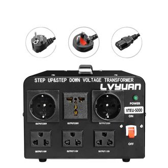 OEM Transformador De Voltaje, Elevador/reductor, Potencia Nominal De 5000 W, Vteu-5000