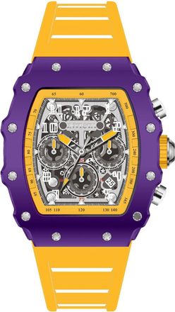 Invicta Racing 69699 Herenhorloge - Quartz Uurwerk - Acryl met Zilveren Wijzerplaat - 43 mm
