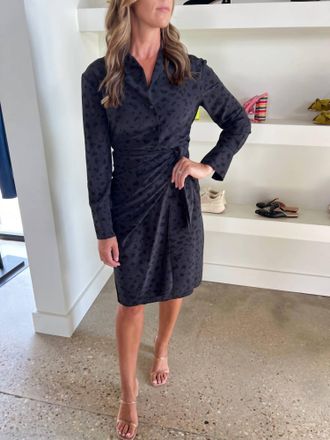 Drew Savvy Dress In Steel