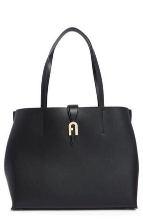 Furla Mia Sofia Leather Tote Bag in Nero at Nordstrom Rack