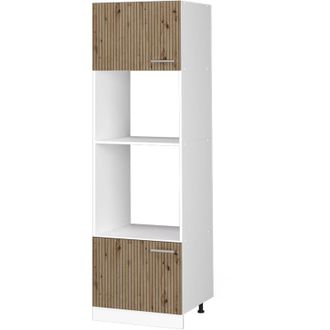 Vicco Armario Para Microondas R-line, Roble Artesanal, 60 Cm, Vicco