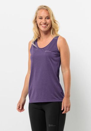 Jack Wolfskin Funktionstop JACK WOLFSKIN CROSSTRAIL TANK W, Damen, Gr. XS (34), lila (ultraviolet), 100% POLYESTER, Tops Funktionstop