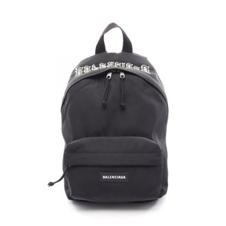 Balenciaga Black Nylon Backpack Handbag (Pre-Owned)