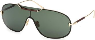 Tom Ford Ft 1309 - unisex - Zonnebrillen - Geel - ONE Size - Accessoires
