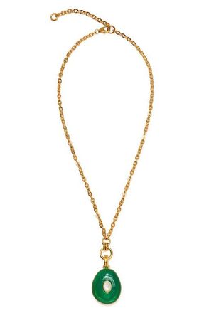 Lizzie Fortunato Glass Drift Pendant Necklace in Green at Nordstrom