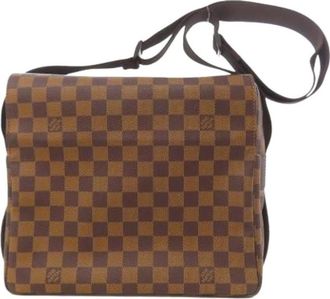 Louis Vuitton Pre-owned Cross Body Bags, female, Brown, Size: ONE SIZE Pre-owned Canvas Cross Body Bag