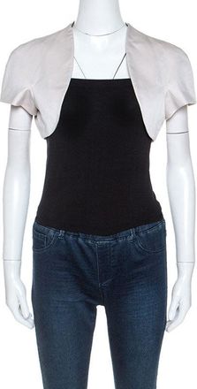 Paule Ka Cream Ottoman Open Front Bolero
