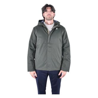 K-Way Jacko Twill Marmotta Jas - Heren - Jassen - Groen - Maat: M Poliester