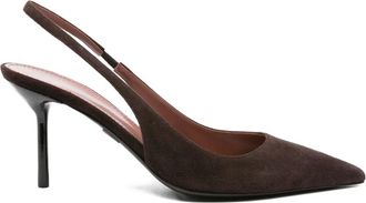 PARIS TEXAS 75 mm slingback sandalen met puntige neus - Bruin