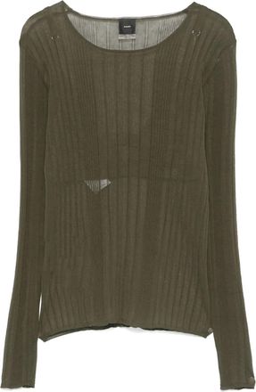 Pinko Top semi trasparente - Verde