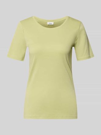 s.Oliver Red Label Regular Fit T-Shirt aus reinem Baumwoll-Interlockjersey in Lind, Gr&ouml;&szlig;e 34