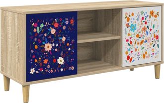 vidaXL Mueble De Tv Mainz 102 X 33 X 50 Cm Sonoma Madera De Ingenier&iacute;a Vidaxl