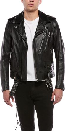 Blk Dnm Blk Dnm Leather Jacket