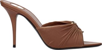 Saint Laurent Lola Sandalen Damens Stoff Braun/Cappuccino