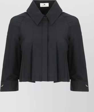 Elisabetta Franchi cropped cotton shirt