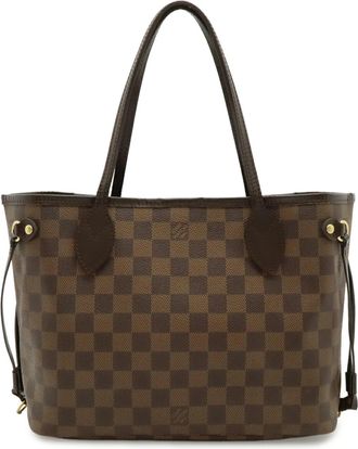 Louis Vuitton Brown Damier Canvas White Damier Canvas Handbag Shoulder Bag Tote Bag (Pre-Owned)