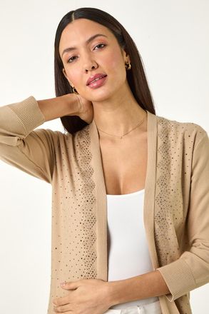 Roman Sparkle Hotfix Knit Shrug