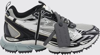 Off-white Leather and Mesh Be Right Back Sneakers with Logo Tag