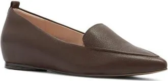 FRANKiE4 Briar Leather Skimmer in Milk Chocolate Tumbled at Nordstrom, Size 9.5
