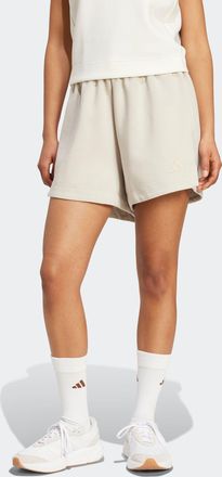adidas Shorts ADIDAS SPORTSWEAR W ALL SZN SL SH, Damen, Gr. XL, N-Gr, wonder aluminium, Obermaterial: 51% Polyester, 25% Modal, 15% Baumwolle, 9% Elasthan, H