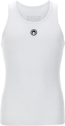 Marine Serre White Moon Logo Tank Top