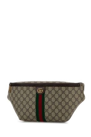 Gucci Mens Printed Canvas Belt Bag Oldbenacvrvna T Polyurethane Polyamide Marsupi