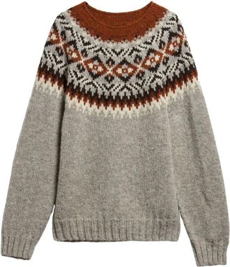 Barbour Maglione Girocollo Fair Isle di Produzione Scozzese - - Knitwear - Uomo - Multicolore - M