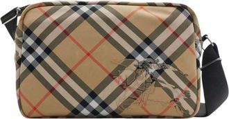 Burberry Beige Check Small Crossbody Bag