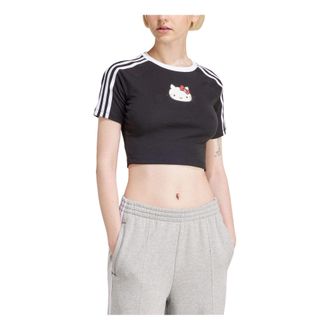 adidas (WMNS) adidas x Hello Kitty Graphic T-shirt Asia Sizing Black IX7877