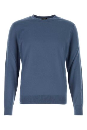 Ermenegildo Zegna Blue Crew Neck Sweater