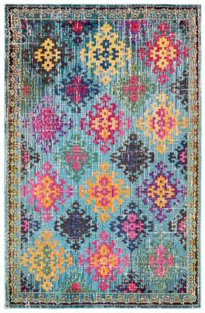 Safavieh Alfombra azul/multicolore 155 x 231 cm