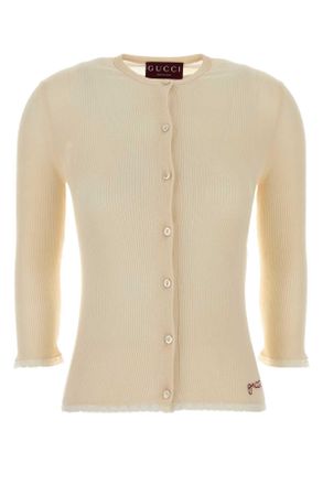Gucci Cream Cotton Cardigan