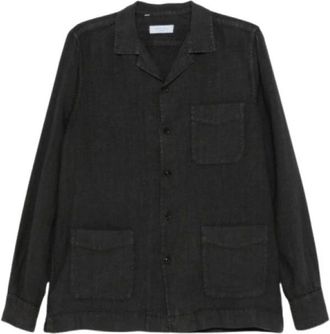 Boglioli Hombre, Camisas, Negro, Talla: S