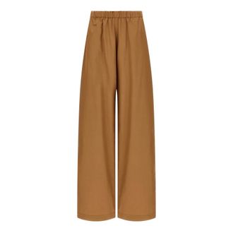 Fabiana Filippi Broeken, Dames, Bruin, XS, Katoen, Katoenen Poplin Broek