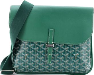 Goyard Coursier Messenger Bag Coated Canvas and Leather