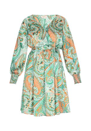 Usha jurk Dames Groen Veelkleurig