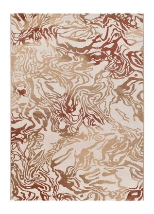 Atticgo Alfombra abstracta caldera/beige 160x230 cm