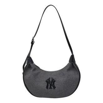 MLB Canvas Shoulder Bag New York Yankees Grey 3ABQB016N-50BKS