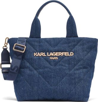 Karl Lagerfeld Voyage Tote in Washed Denim at Nordstrom