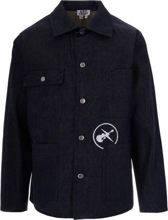 A.P.C. Dark Blue Loose Shirt