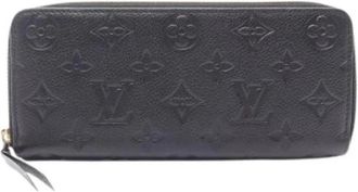 Louis Vuitton Pre-owned Clemence Long Wallet - Dames - Vintage Accessoires - Zwart - ONE Size - Leer - Vintage