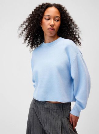 Twik Womens Oversized rolled-hem sweater