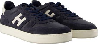 Hogan Mens H668 Sneaker Navy Calfskin