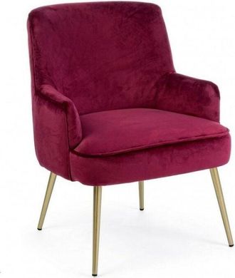 BIZZOTTO Bizzotto - Sill&oacute;n Clelia Moderno De Terciopelo Burdeos