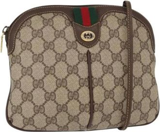 Gucci Pre-owned Cross Body Bags, female, Beige, Size: ONE SIZE Pre-owned Cross Body Bag