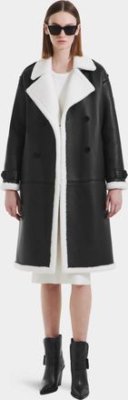 Rudsak Darcy Womens Vegan Leather & Teddy Trench