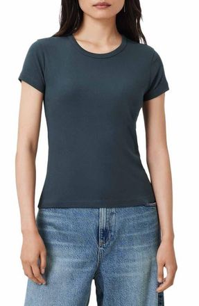 AllSaints Stevie Cotton T-Shirt in Graphite Blue at Nordstrom, Size X-Small
